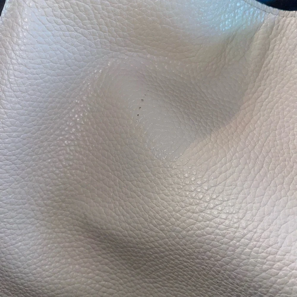 Coach Edie 31 Bandana Rivets Shoulder Bag Chalk White Pebble Leather - Picture 14 of 14